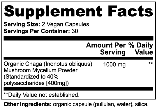 Seaside Mushrooms Chaga Capsules