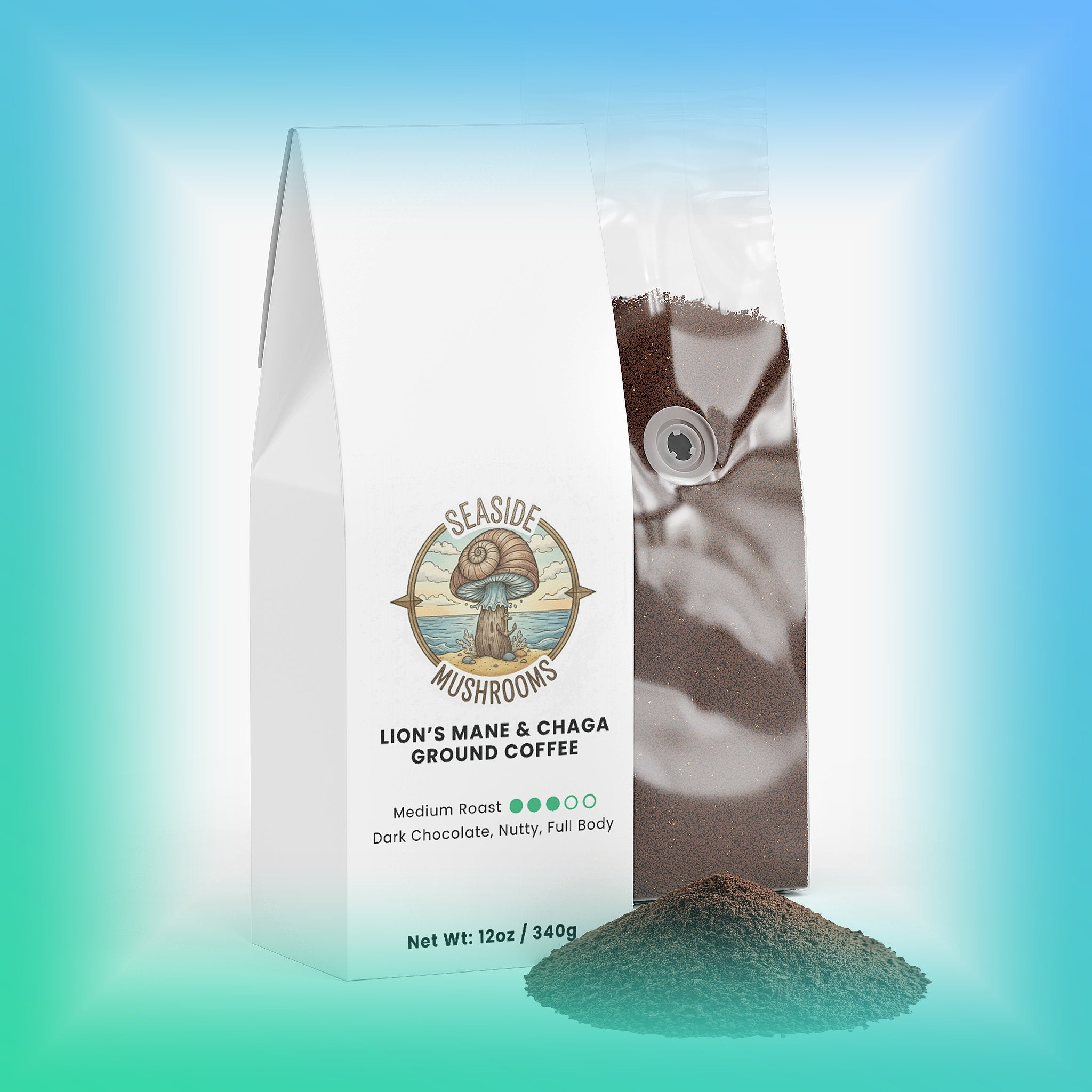 LION’S MANE & CHAGA GROUND COFFEE (Medium Roast)